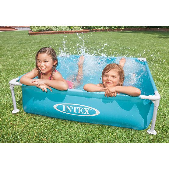 Quadratischer Rahmenpool für Kinder 122x122x30 cm INTEX 57173