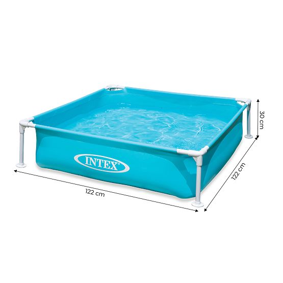 Quadratischer Rahmenpool für Kinder 122x122x30 cm INTEX 57173