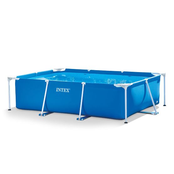 Rechteckiger Gartenpool mit Rahmen 3x2m Intex