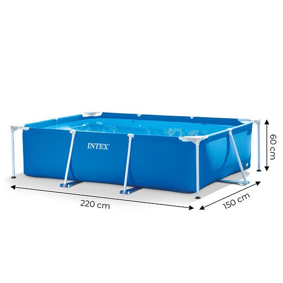 Rechteckiger Gartenrahmenpool 220 x 150 cm 28270 INTEX