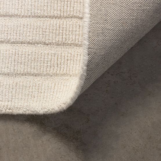 Rechteckiger Teppich Dunes, Bögen, aus Wolle, cremefarben, Teppichgröße: 120x180