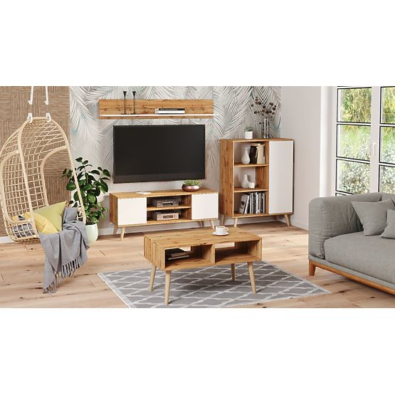 Regal Fondi Eiche Craft Gold - Weiß, skandinavisch