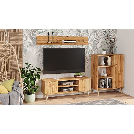 Regal Fondi Schrank Eiche Craft Gold, skandinavisch