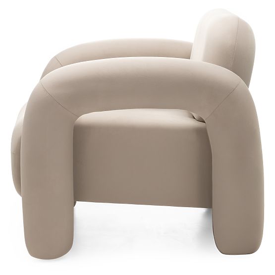 Relax-Sessel Vico, hellbeige, samt