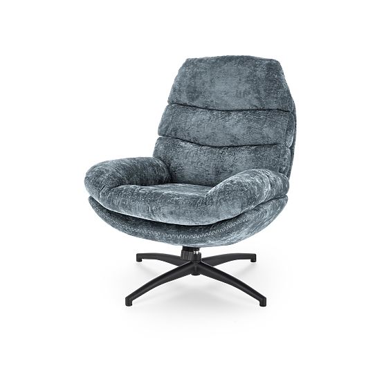 Relaxsessel DARIO mit Fußhocker und Schaukelmechanismus, blau (1p=1Stk)