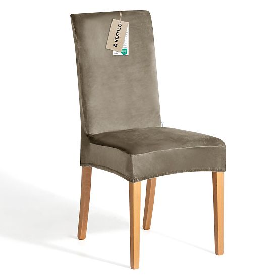 RESTILO Sofabezug SENTO Farbe Beige glatter klassischer Stil