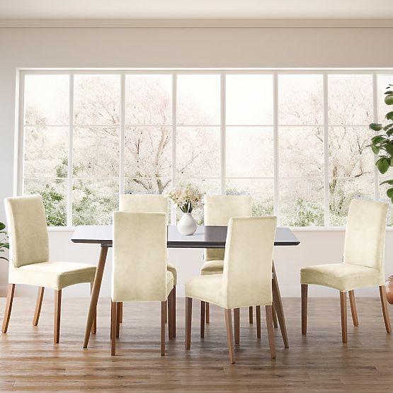 RESTILO Sofabezug SENTO Farbe Creme glatt klassischer Stil