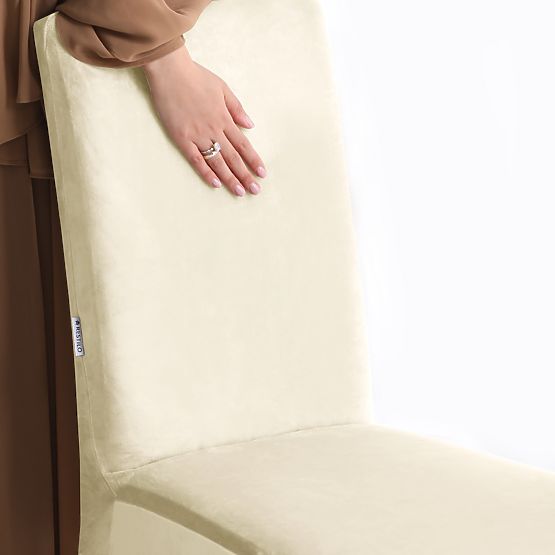 RESTILO Sofabezug SENTO Farbe Creme glatt klassischer Stil