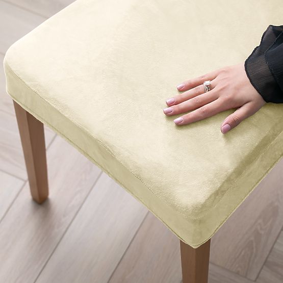 RESTILO Sofabezug SENTO Farbe Creme glatt klassischer Stil