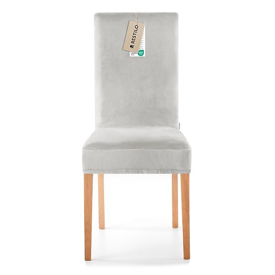 RESTILO Sofabezug SENTO Farbe Grau glatt klassischer Stil