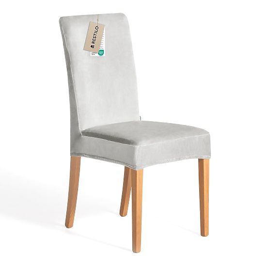 RESTILO Sofabezug SENTO Farbe Grau glatt klassischer Stil