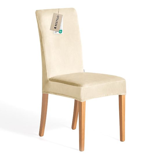 RESTILO Sofabezug SENTO Farbe Hellbeige glatter klassischer Stil