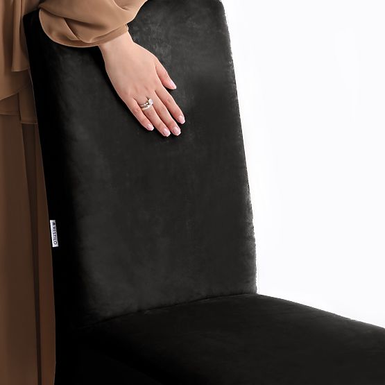 RESTILO Sofabezug SENTO Farbe Schwarz glatter klassischer Stil