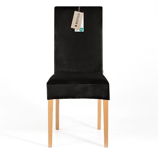 RESTILO Sofabezug SENTO Farbe Schwarz glatter klassischer Stil