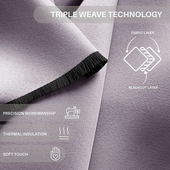 RESTILO Vorhang BLACKOUT Farbe Puderrosa, Raffhalter, klassischer Stil, silberne Ösen