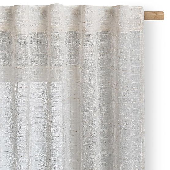 RESTILO Vorhang DRIMAR Farbe Beige moderner Stil Band Material Leinen, Mikrofaser 140x250