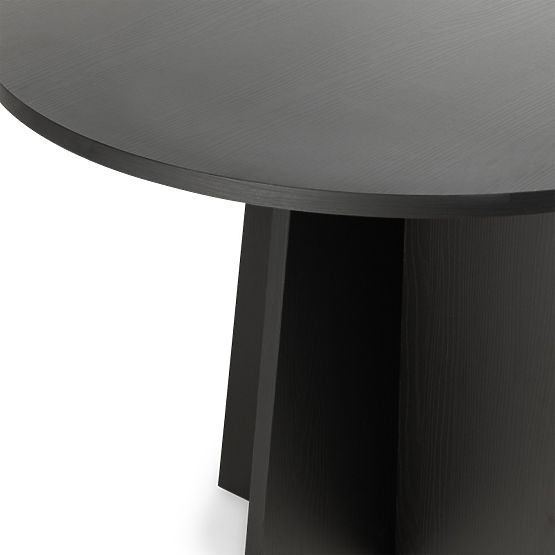 Runder Esstisch Merlo 100 cm, schwarz