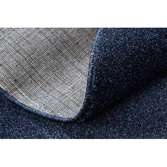 Runder Teppich SOFTY Einheitlich, Einfarbig, Dunkelblau