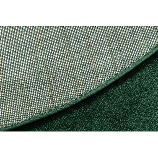 Runder Teppich SOFTY Einheitlich, Einfarbig, Waldgrün