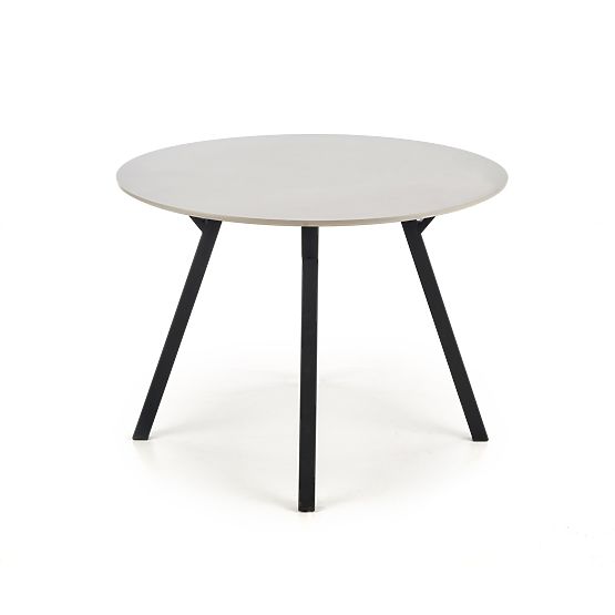 Runder Tisch BALROG, Gestell - schwarz, Platte - hellgrau (2p=1Stk)