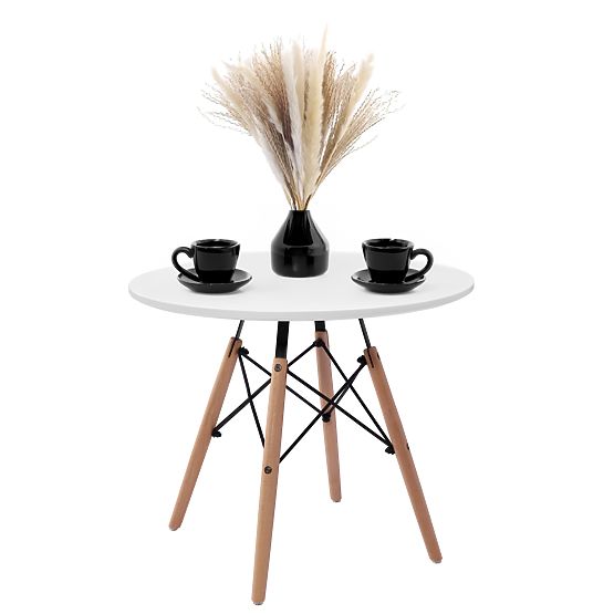 Runder Tisch PARIS DTW 60 cm weiß