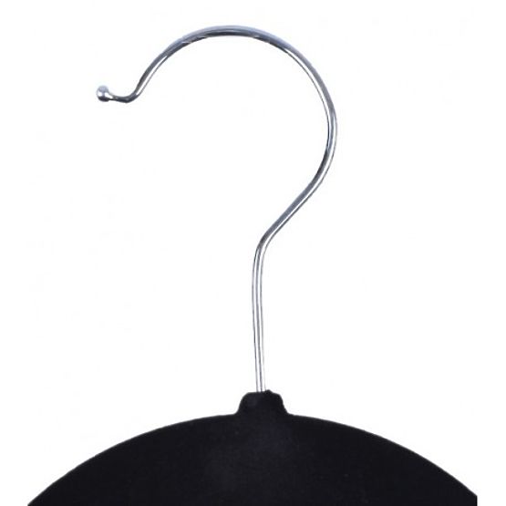 Samt-Kleiderbügel Maxi Set 5 Stück - Schwarz