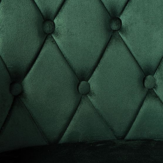 Samtstuhl ATLANTA VELVET dunkelgrün