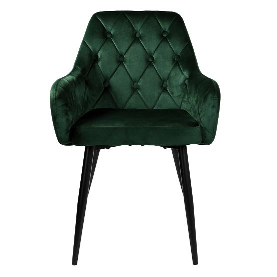 Samtstuhl ATLANTA VELVET dunkelgrün