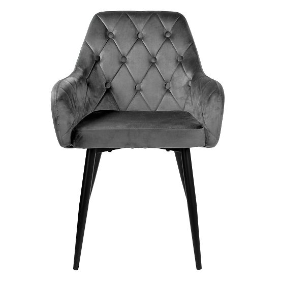 Samtstuhl ATLANTA VELVET graphit