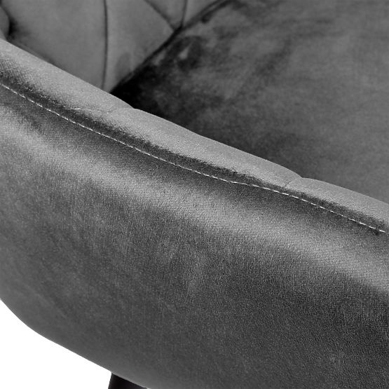 Samtstuhl ATLANTA VELVET graphit
