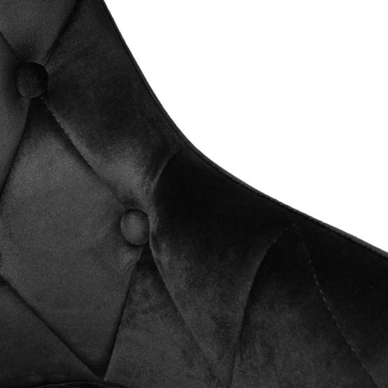 Samtstuhl ATLANTA VELVET schwarz