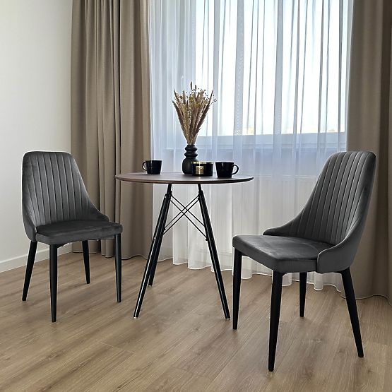 Samtstuhl LORIENT VELVET graphit