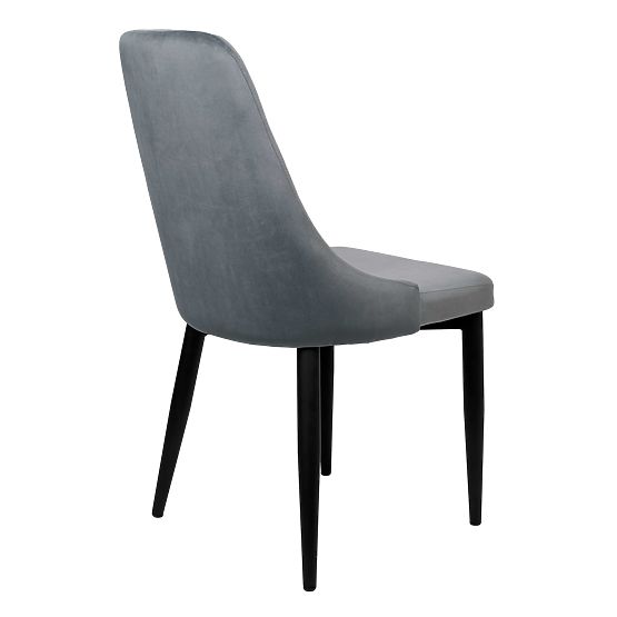 Samtstuhl LORIENT VELVET graphit