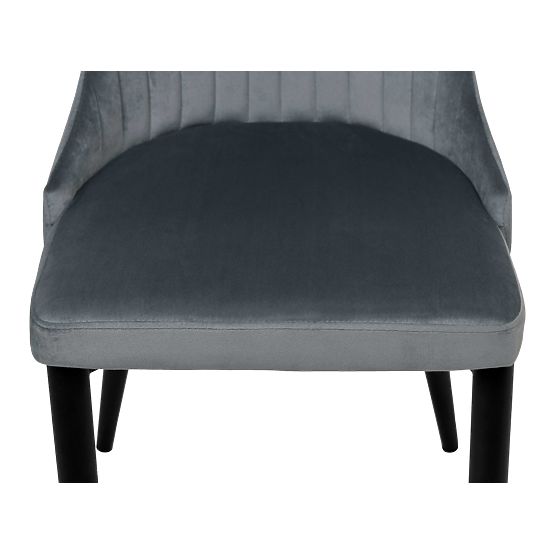 Samtstuhl LORIENT VELVET graphit