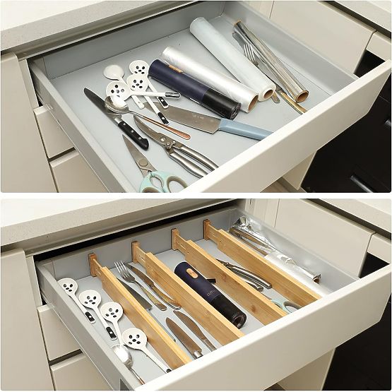 Satz von 4 Bambus-Schubladentrennern RITA