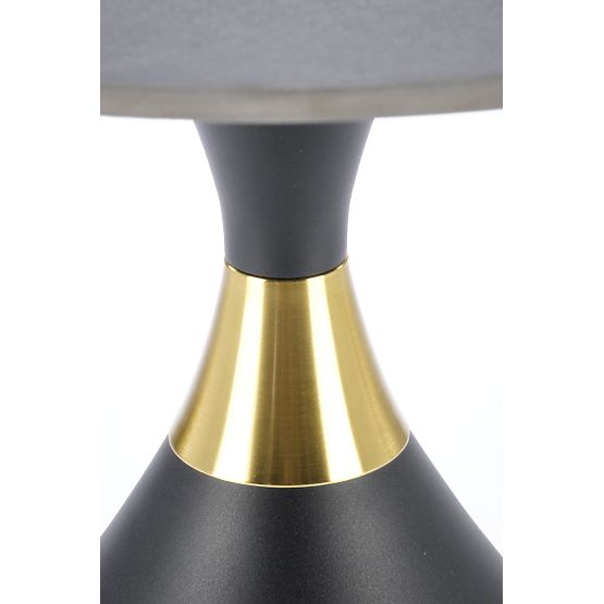 SCALITA Couchtisch schwarzer Marmor / schwarz / gold (2p=1 Stück)