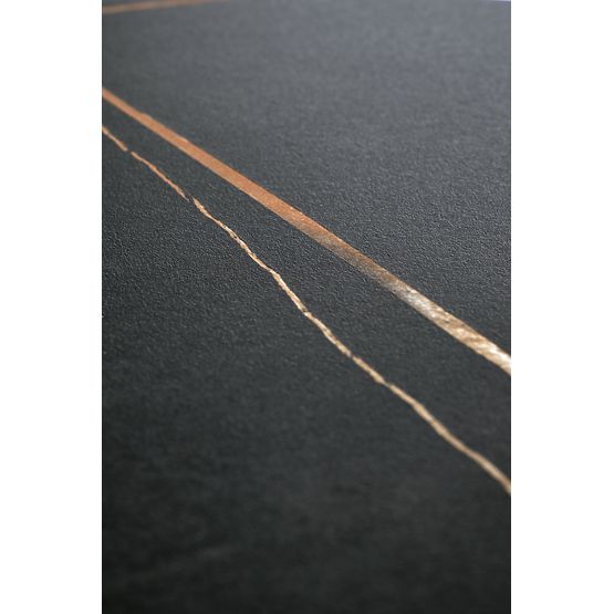 SCALITA Couchtisch schwarzer Marmor / schwarz / gold (2p=1 Stück)