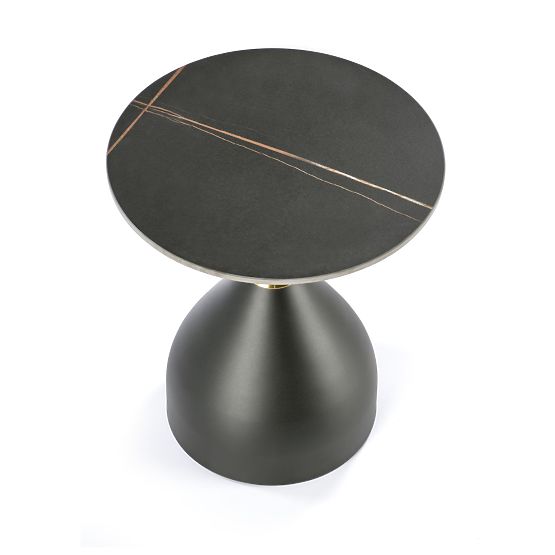SCALITA Couchtisch schwarzer Marmor / schwarz / gold (2p=1 Stück)