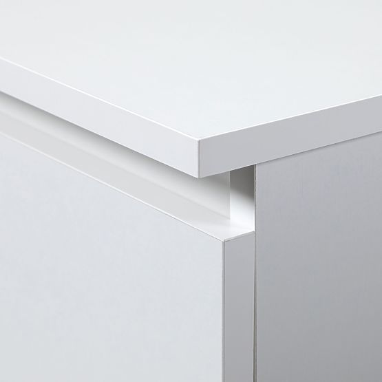 Schminktisch mit Spiegel CLP P-2/SL 900x600 LINKS PK WEISS
