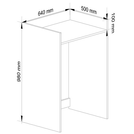 SCHRANK FÜR WASCHMASCHINE FIN EICHE SONOMA / WEISS