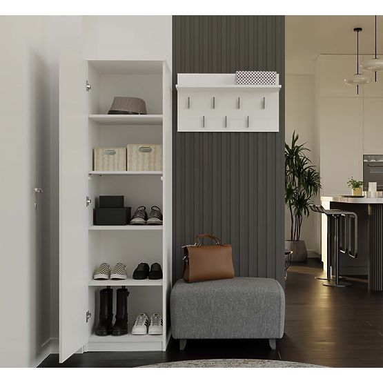 Schrank Malwa SD-50 mit Spiegel WEISS