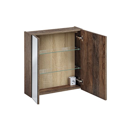 Schrank mit Spiegel 60cm 2 Türen