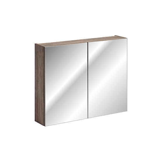 Schrank mit Spiegel 80 cm 2 Türen