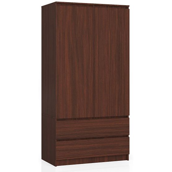 SCHRANK S 90 cm 2 TÜREN 2 SCHUBLADEN PK WENGE
