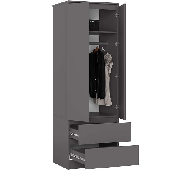 SCHRANK STAR S60 2D 2SZ PK GRAPHIT GRAU