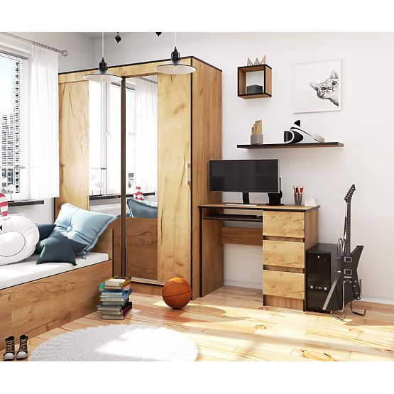 SCHREIBTISCH A-6 CLP EICHE CRAFT RECHTS