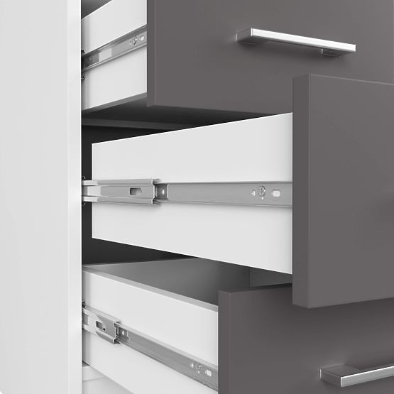 SCHREIBTISCH ANA PK WEISS / GRAU