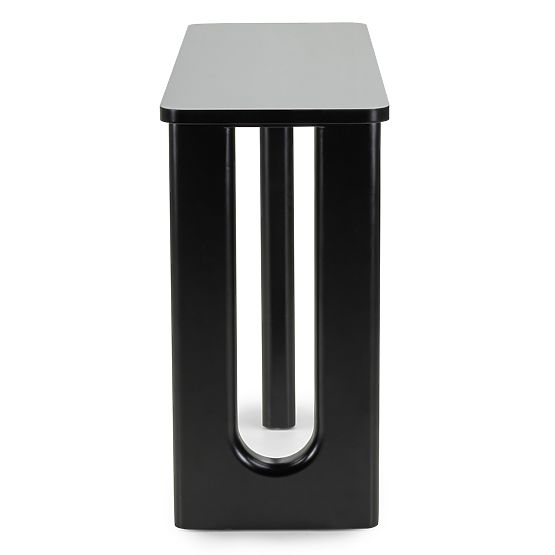 Schreibtisch/Konsole Lichi 120 cm, schwarz, Bögen