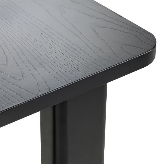 Schreibtisch/Konsole Lichi 120 cm, schwarz, Bögen