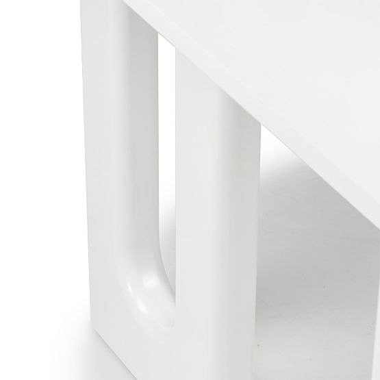 Schreibtisch/Konsole Lichi 120 cm, weiß, Bögen